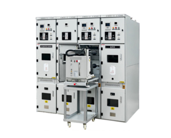 KYN550戶(hù)內(nèi)鎧裝移開(kāi)式交流金屬封閉開(kāi)關(guān)設(shè)備（以下簡(jiǎn)稱(chēng)KYN550開(kāi)關(guān)柜）是HIX下尺寸最小的應(yīng)用于12kV三相交流50Hz單母線(xiàn)及單母線(xiàn)分段系統(tǒng)的成套配電設(shè)…
